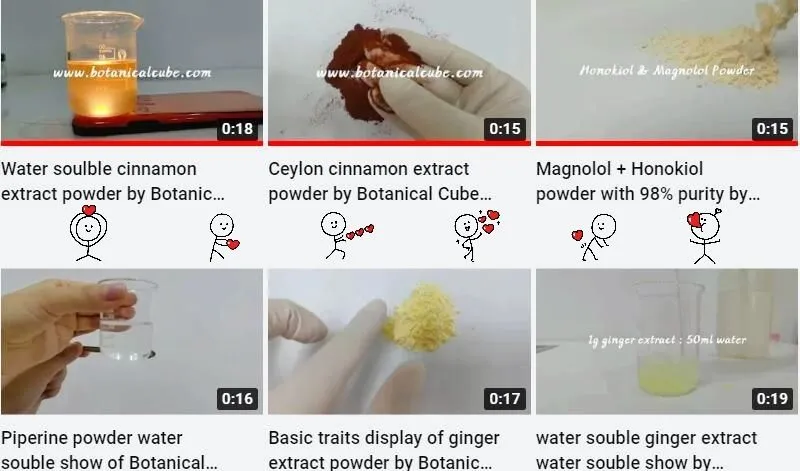 Bizning suvda eriydigan mahsulotlarni namoyish qilish kollektsiyasi