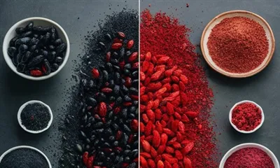 Qaysi biri yaxshiroq, qora yoki qizil goji berry kukuni?